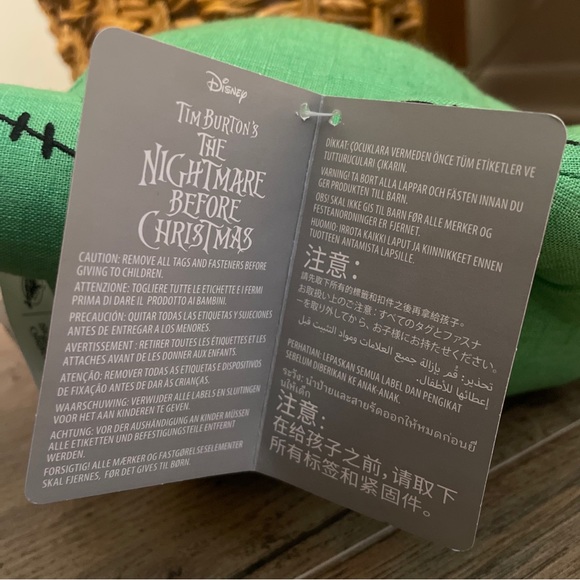 SOLD DISNEY PARKS Oogie Boogie Plush Tim Burton's The Nightmare Before Christmas - Picture 3 of 4